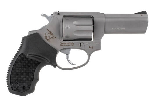 Taurus 942 22LR 8 Round Revolver comes with a serrated ramp front sight